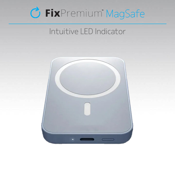 PowerBank MagSafe 10 000mAh, Biały, White, FixPremium