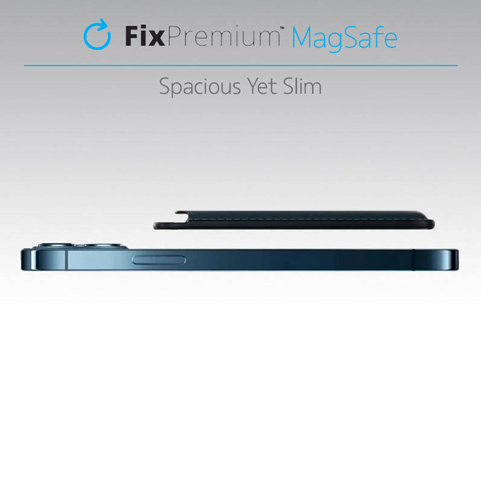 Portfel MagSafe, czarny, black, FixPremium