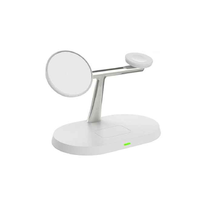 Uchwyt ładujący z Qi2 do iPhone, Apple Watch i AirPods, Biały, White, FixPremium