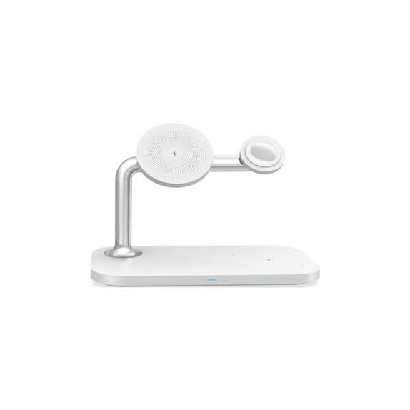 Uchwyt MagSafe 3w1 do iPhone, Apple Watch i AirPods, Biały, White, 15W, FixPremium