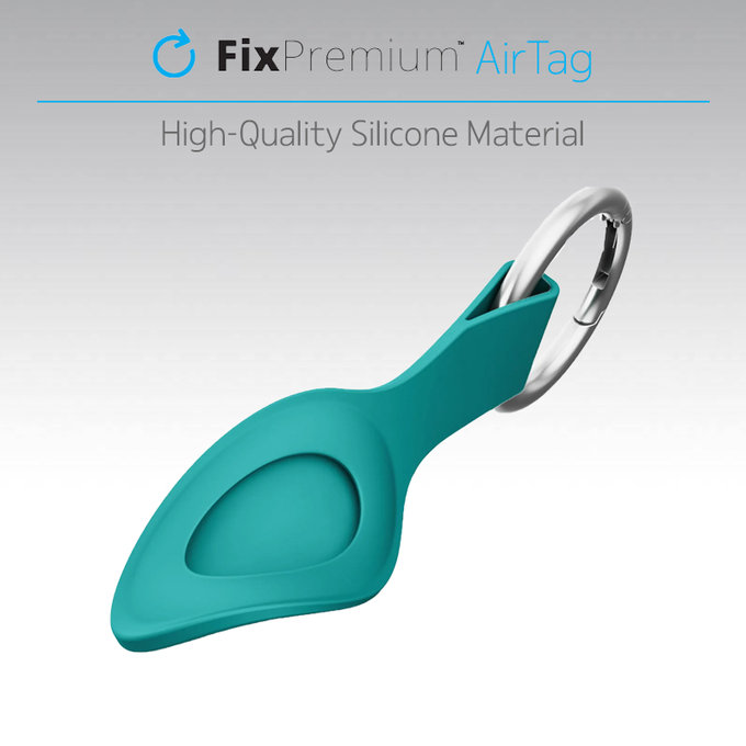 Silikonowy Brelok do AirTag, niebieski, blue, FixPremium
