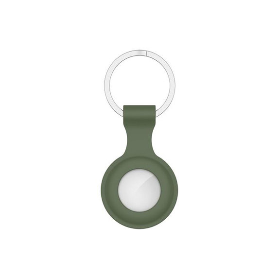 Silikonowy Brelok do AirTag, dark green, FixPremium