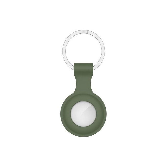 Silikonowy Brelok do AirTag, dark green, FixPremium