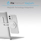 Uchwyt MagSafe do iPhone do notebooka, srebrny, silver, FixPremium