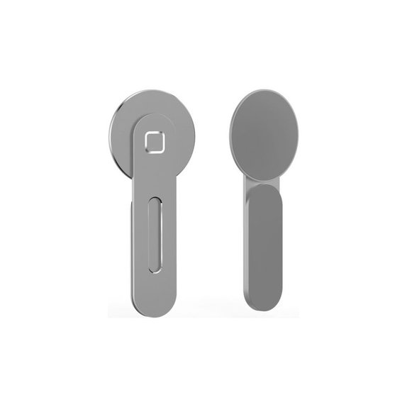 Uchwyt MagSafe do iPhone do notebooka, srebrny, silver, FixPremium