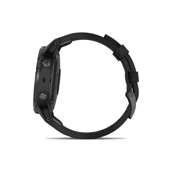 Silikonowy pasek do Garmin, QuickFit 22mm, Czarny, Black, FixPremium