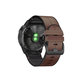 Pasek skórzany do Garmin, QuickFit 26mm, Brązowy, Brown, FixPremium