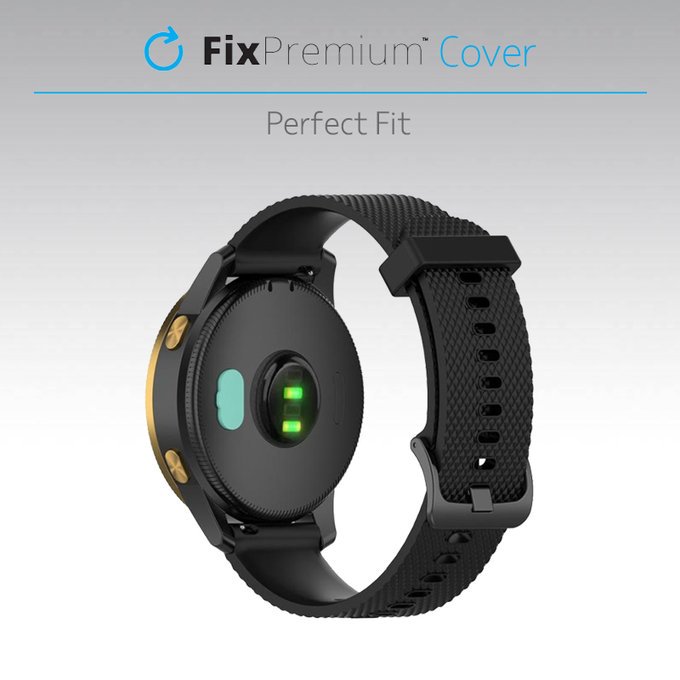 Oslona portu ladowania do zegarka Garmin, czarny, black, FixPremium