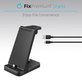 Skladana podstawka 3w1 do iPhone, Apple Watch, AirPods, czarny, black, FixPremium