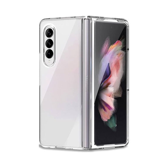 Etui silikonowe do Samsung Z Fold 3, Przezroczysty, Transparent, FixPremium