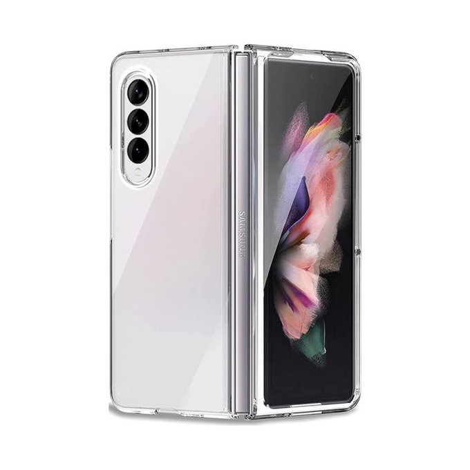 Etui silikonowe do Samsung Z Fold 3, Przezroczysty, Transparent, FixPremium