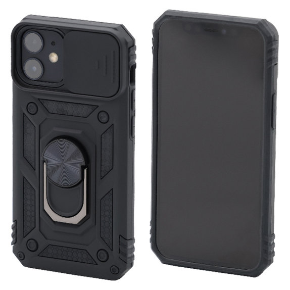 Etui do iPhone 12 mini, CamShield, Czarny, Black, FixPremium