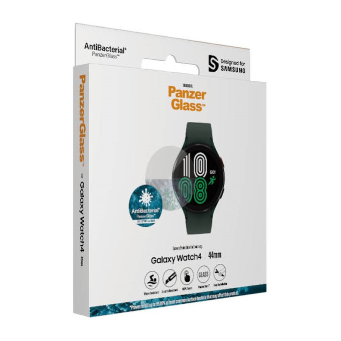 Szkło hartowane Flat Glass AB do Samsung Galaxy Watch4 44 mm, Przezroczyste, PanzerGlass