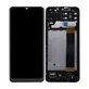 Wyświetlacz do Samsung M13 M135F, Ekran dotykowy z ramką, Czarny, Black, TFT