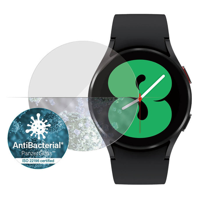 Szkło hartowane Flat Glass AB do Samsung Galaxy Watch 4 40 mm, Przezroczyste, PanzerGlass