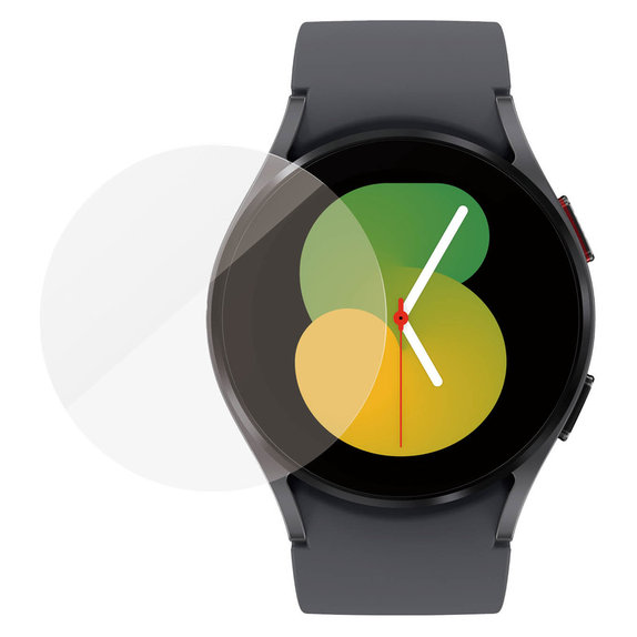 Szkło hartowane Flat Glass AB do Samsung Galaxy Watch 5 40 mm, Przezroczyste, PanzerGlass