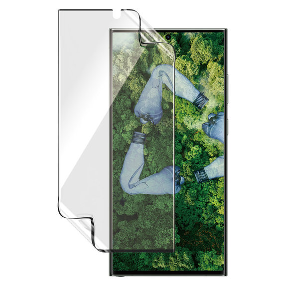Szkło hybrydowe Matrix UWF AB FP wA do Samsung Galaxy S23 Ultra, Przezroczyste, PanzerGlass