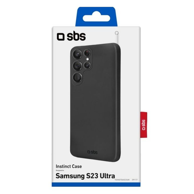 Etui do Samsung S23 Ultra, Instinct, Czarny, Black, SBS