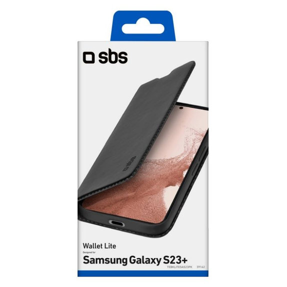 Etui do Samsung S23+, Book Wallet Lite, Czarny, Black, SBS