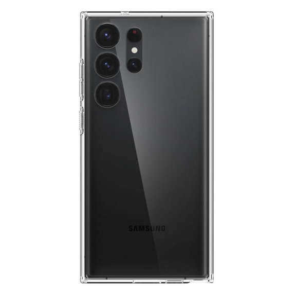 Etui do Samsung S23 Ultra, Ultra Hybrid, Crystal Clear, Spigen