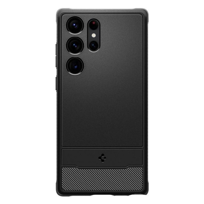 Etui do Samsung S23 Ultra, Rugged Armor, Matte Black, Spigen