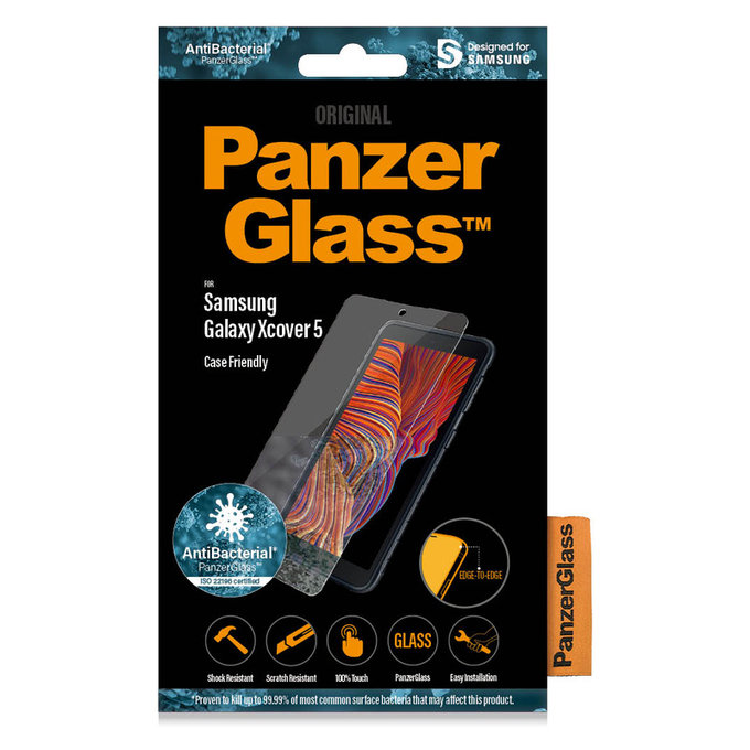 Szkło hartowane Case Friendly AB do Samsung Galaxy Xcover 5, Przezroczyste, PanzerGlass