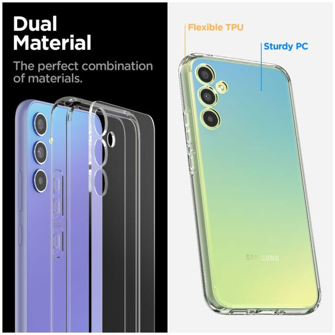 Etui do Samsung A34 5G, Ultra Hybrid, Crystal Clear, Spigen