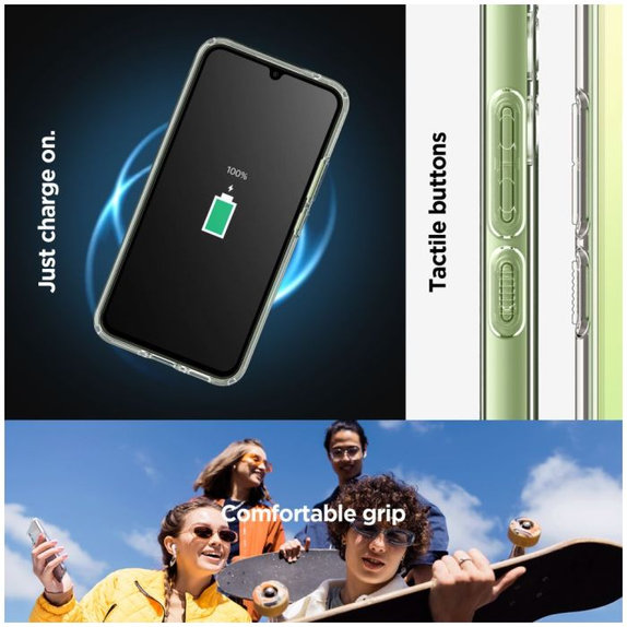 Etui do Samsung A34 5G, Ultra Hybrid, Crystal Clear, Spigen