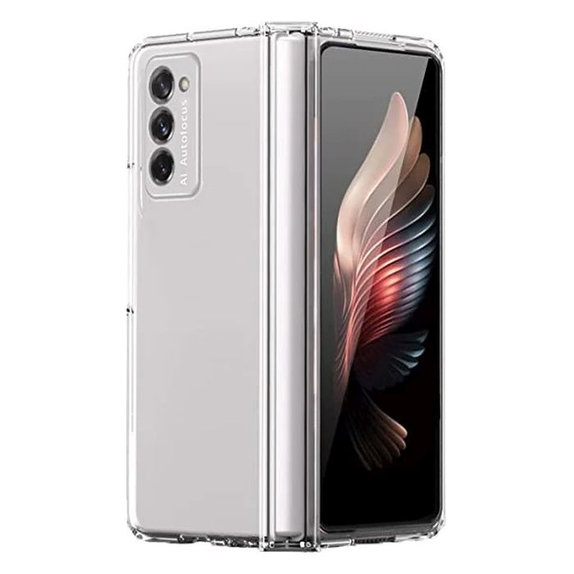 Etui silikonowe do Samsung Z Fold 2, Przezroczysty, Transparent, FixPremium