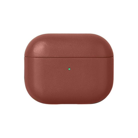 Etui do AirPods 3, Skórzane, Brązowy, Brown, FixPremium
