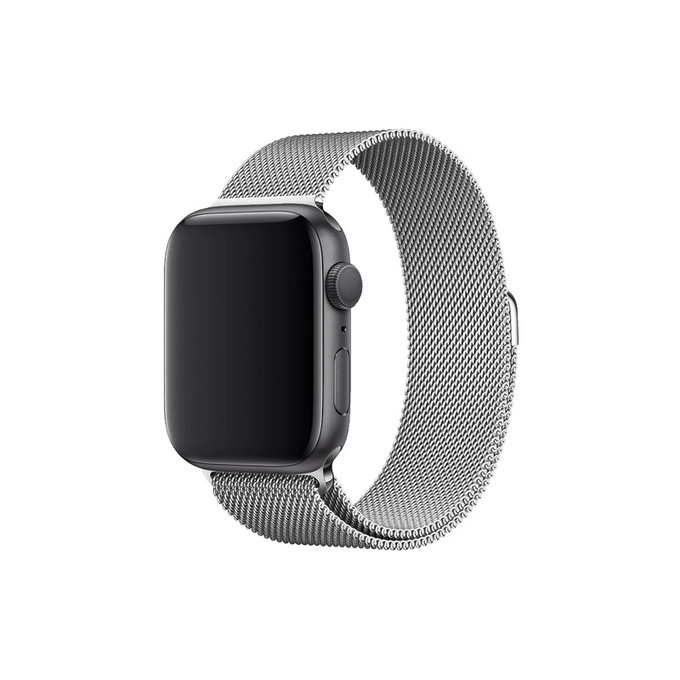 Pasek Milanese Loop do Watch (38, 40, 41mm) | srebrny | silver | FixPremium
