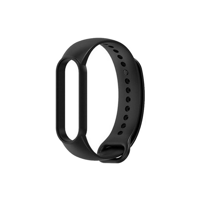 Pasek Silikonowy do Xiaomi Mi Band (5/6/7/7 NFC), czarny, black, FixPremium