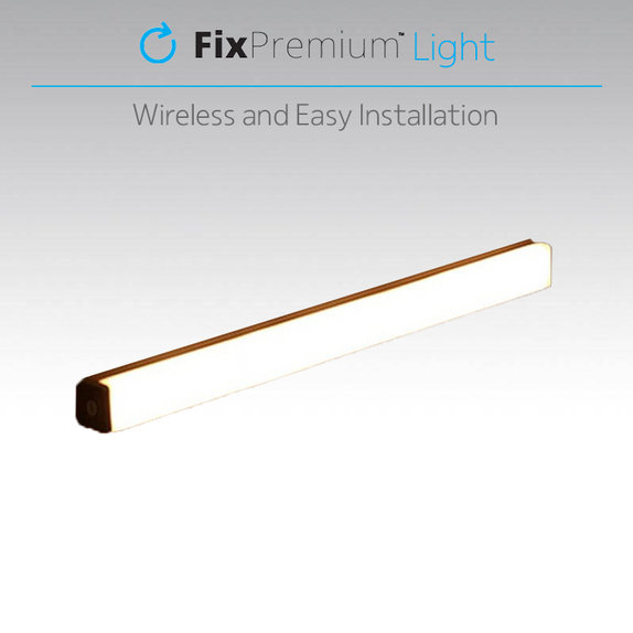 Lampka nocna LED z czujnikiem ruchu (Ciepły żółty, Yellow), 0.3m, Biały, White, FixPremium