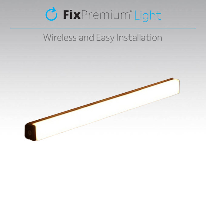 Lampka nocna LED z czujnikiem ruchu (Ciepły żółty, Yellow), 0.2m, Biały, White, FixPremium