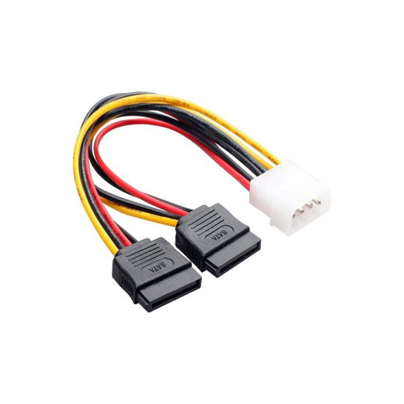 Kabel zasilający - IDE ATA, Podwójne złącza SATA, Kompatybilny z HDD i SSD, FixPremium
