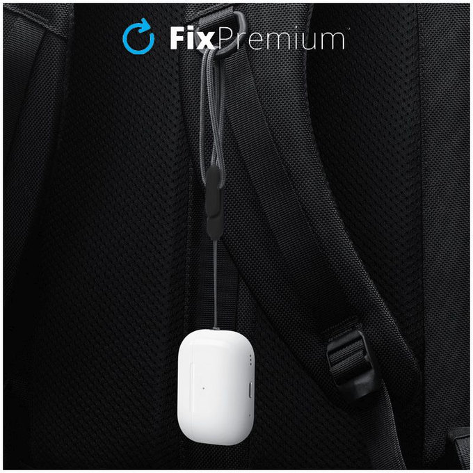 Pasek do AirPods Pro 2, czarny, black, FixPremium