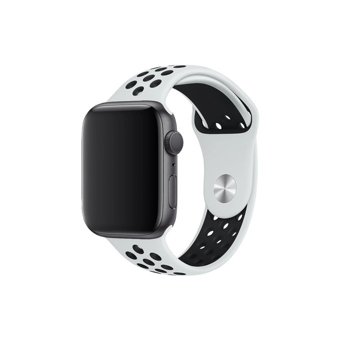 Pasek Silikonowy Sportowy do Watch (38, 40, 41mm) | biały | white | FixPremium