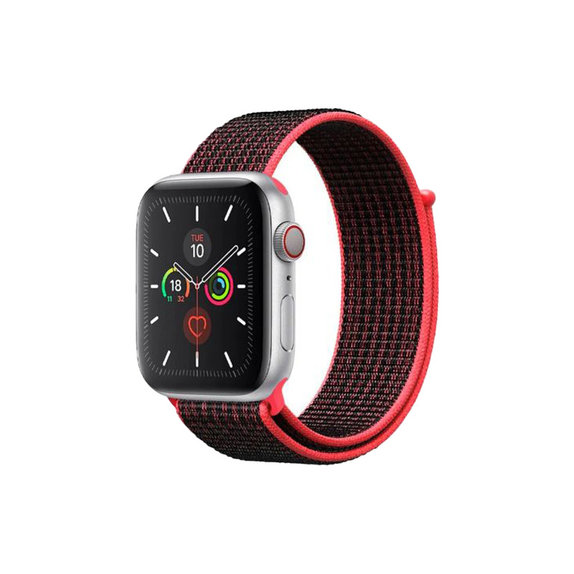 Pasek Nylonowy do Watch (42, 44, 45, 49mm) | czerwony | red | FixPremium