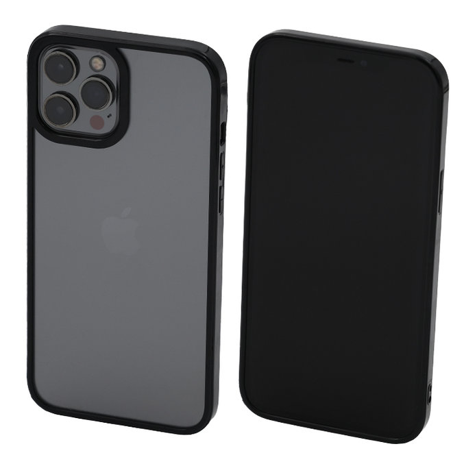 Etui do iPhone 12 Pro Max, Invisible, Czarny, Black, FixPremium