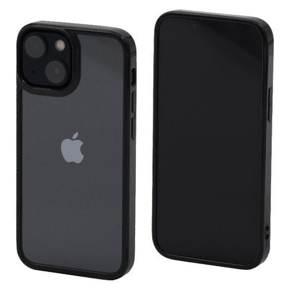 Etui do iPhone 13 mini, Invisible, Czarny, Black, FixPremium