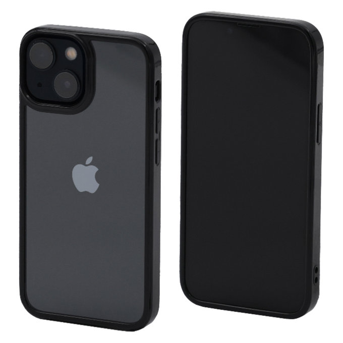 Etui do iPhone 13 mini, Invisible, Czarny, Black, FixPremium