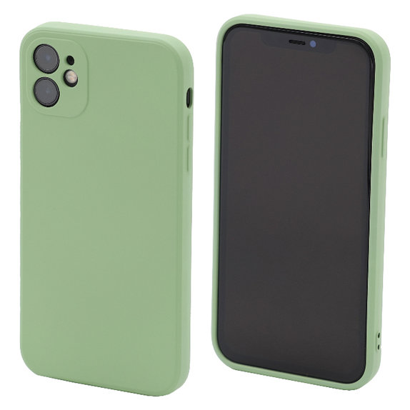 Etui gumowe do iPhone 11, zielony, green, FixPremium