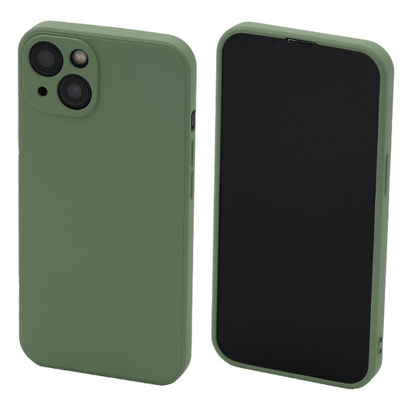 Etui gumowe do iPhone 13, 14, zielony, green, FixPremium