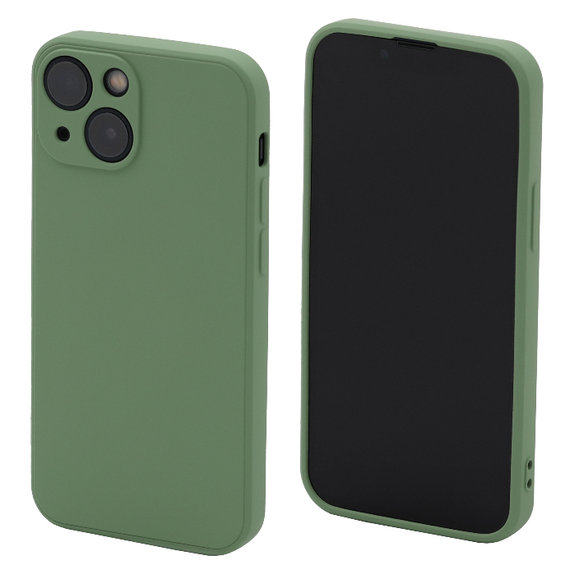 Etui gumowe do iPhone 14 Plus, zielony, green, FixPremium