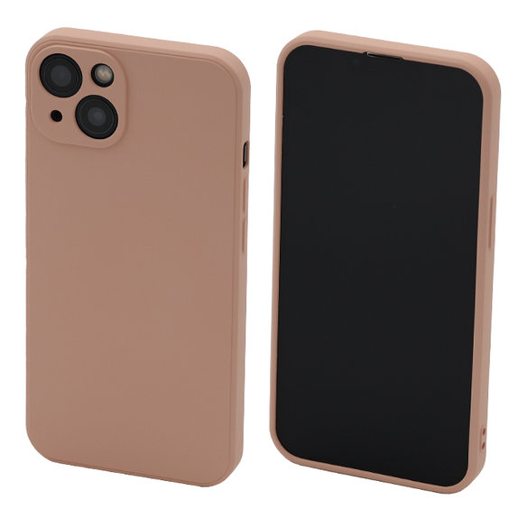 Etui gumowe do iPhone 13, 14, Pomarańczowy, Orange, FixPremium