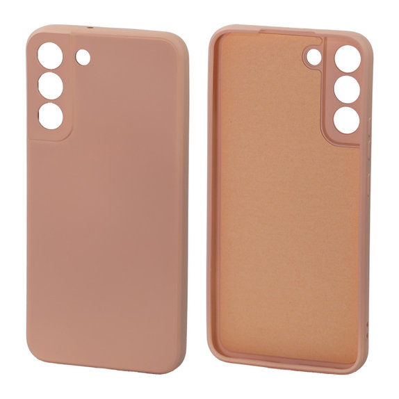 Etui gumowe do Samsung S22 Plus, Pomarańczowy, Orange, FixPremium