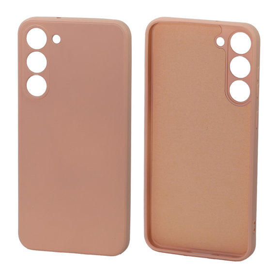 Etui gumowe do Samsung S23 Plus, Pomarańczowy, Orange, FixPremium