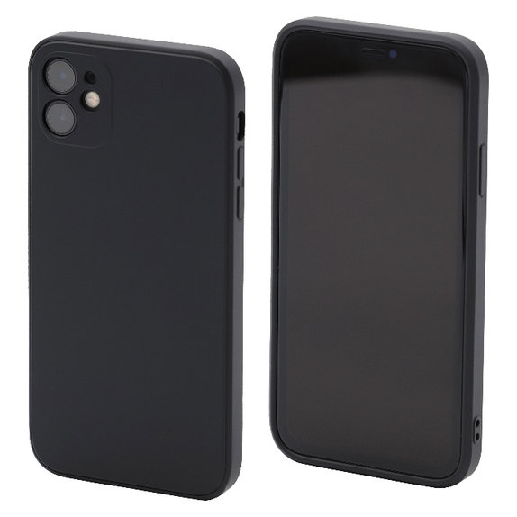 Etui gumowe do iPhone 11, czarny, black, FixPremium