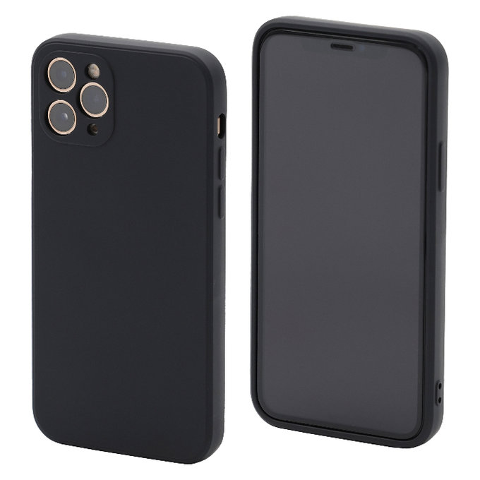 Etui gumowe do iPhone 11 Pro, czarny, black, FixPremium