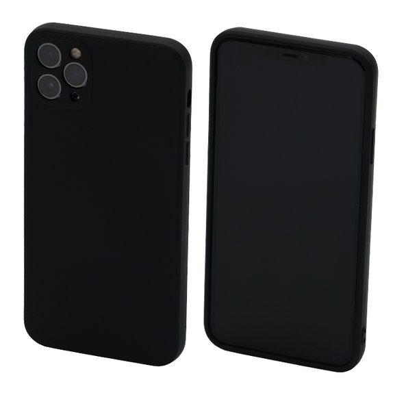 Etui gumowe do iPhone 11 Pro Max, czarny, black, FixPremium